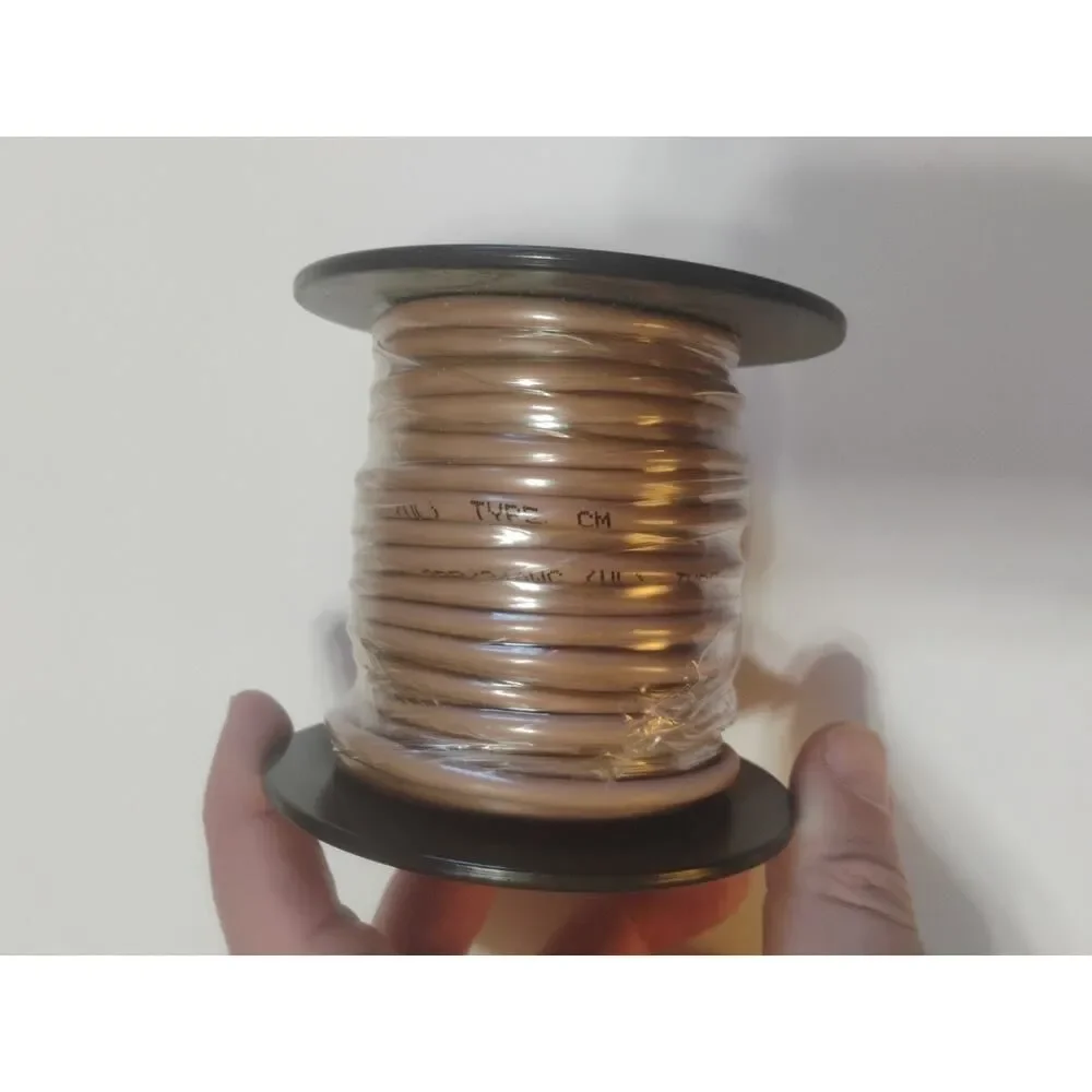 RadioShack 24-Gauge . Solid 2 Twisted Pare TELEPHONE WIRE 50 Foot roll Beige-27